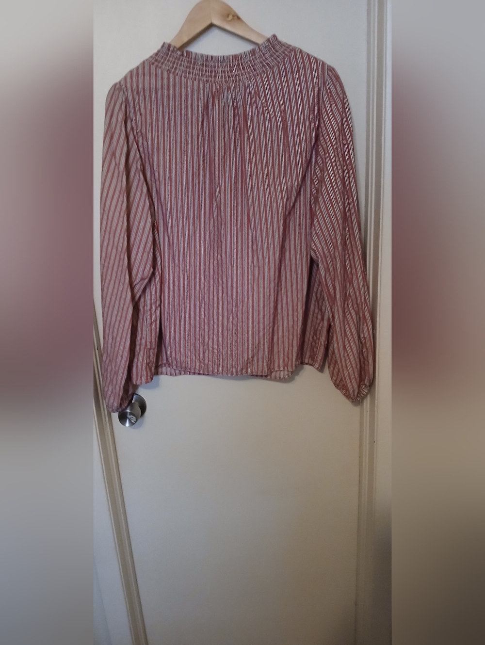 Women's Boden Striped Balloon Sleeve Top Size 16/18 - Picture 5 of 5